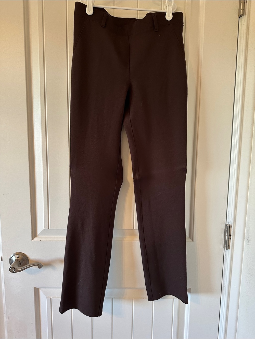 Quince Chocolate Brown Straight Leg Pants